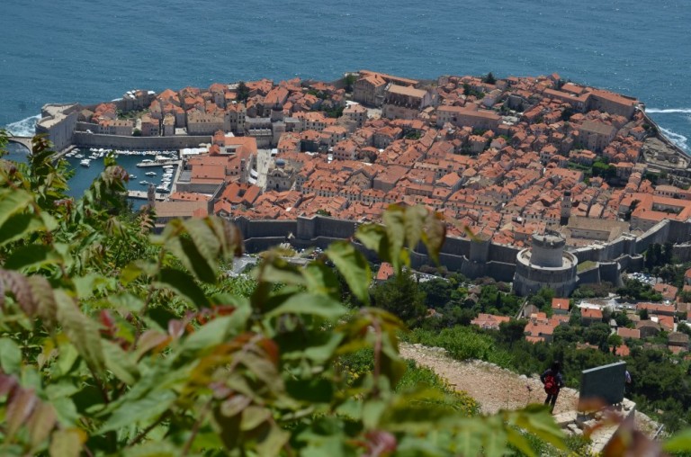 Dubrovnik: vedere de la Fortăreața Imperială de pe deal